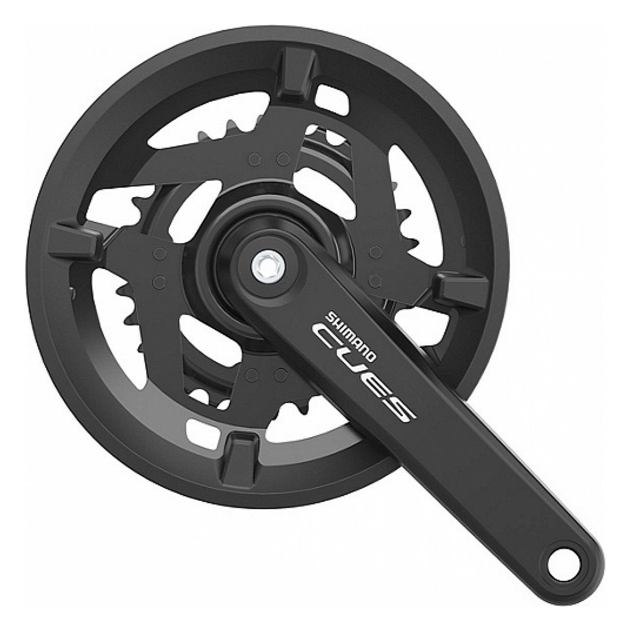 Shimano CUES 9/10V Kurbelgarnitur 30/46 Zähne, 170 mm - Integrierte Achse LINKGLIDE - 1