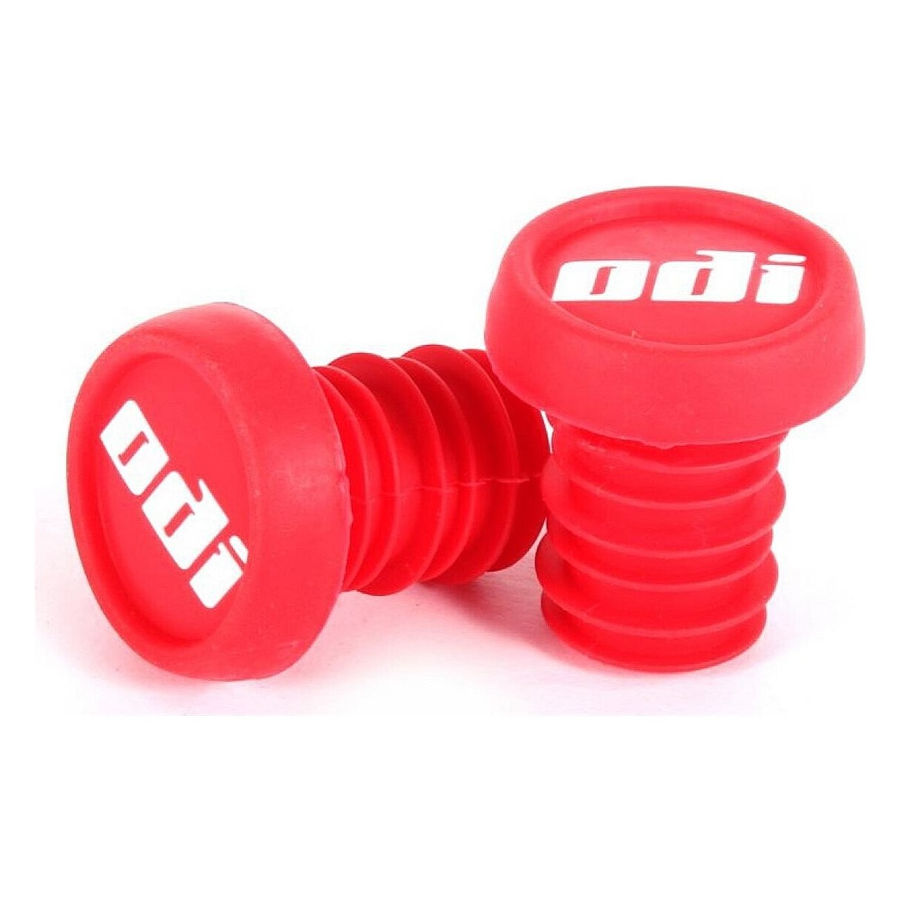 ODI BMX Red End Plugs - Easy Installation & Distinctive Design Pair - 1