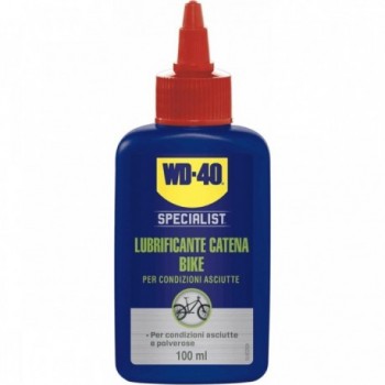 WD-40 Bike Dry Chain Lubricant with PTFE 100ml - Ideal for Dry and Dusty Conditions - 1