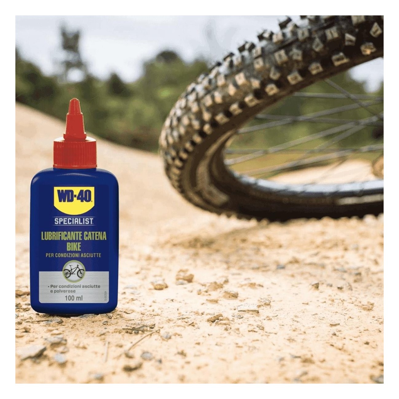 WD-40 Bike Dry Chain Lubricant with PTFE 100ml - Ideal for Dry and Dusty Conditions - 2