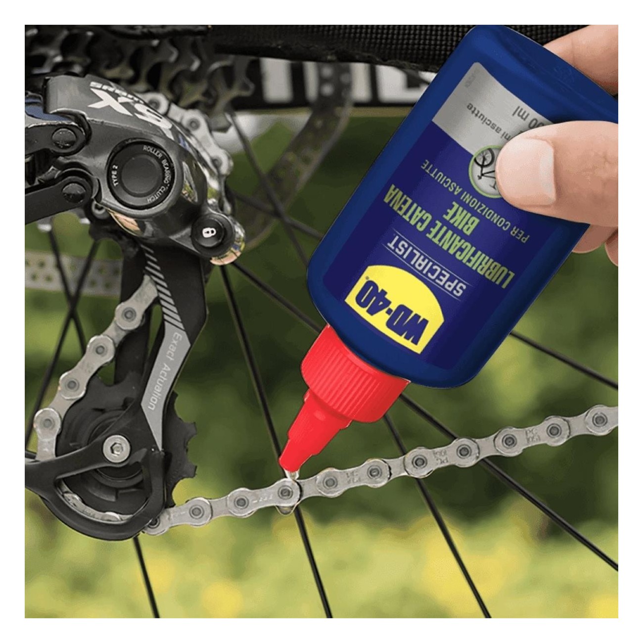 Lubricante de Cadena Seco WD-40 Bike con PTFE 100ml - Ideal para Polvo - 3