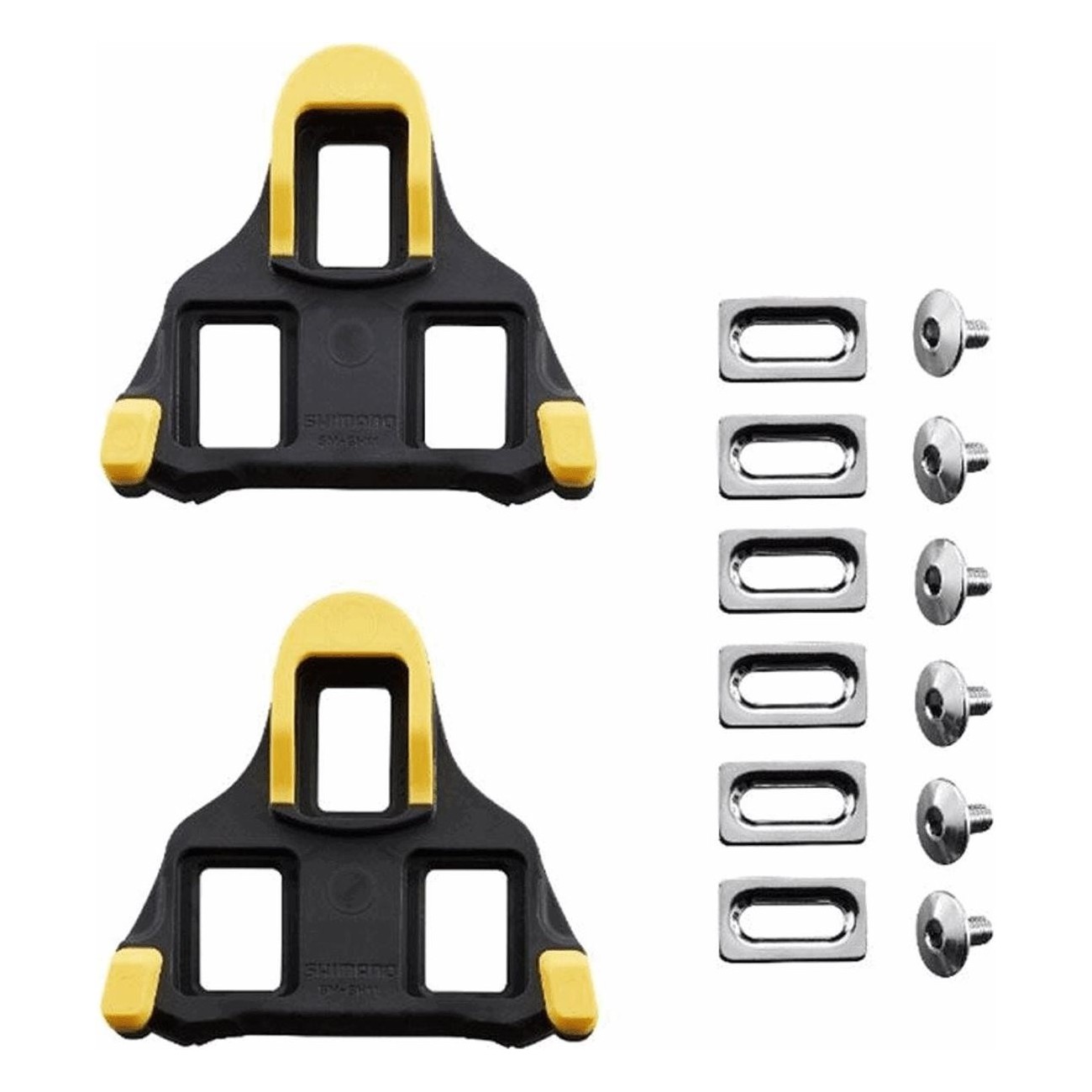 Cales de Pédale Shimano Route SPD-SL SM-SH11 Jaune avec Oscillation 6° - 1