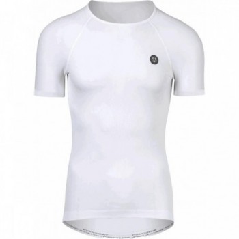 Camiseta Interior Unisex Blanca de Manga Corta S-M - Transpirable y Cómoda - 1