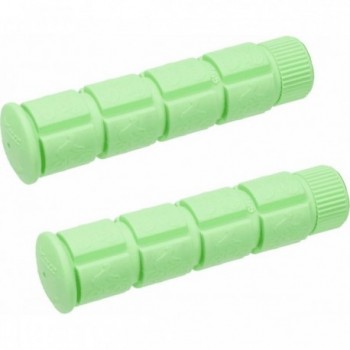 Ngrip Acid Green 120mm Rubber Grips for Adult Bicycles - 1