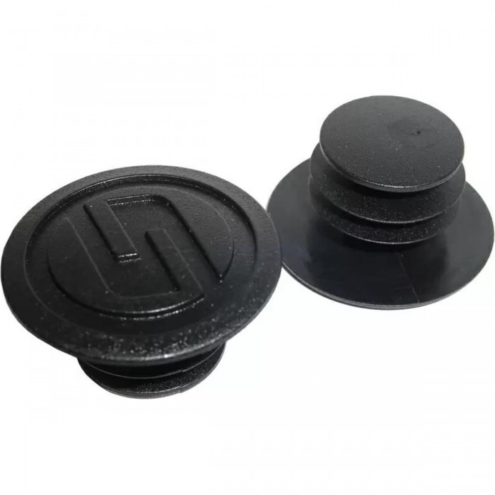 MTB SRAM Handlebar End Caps - 2 Pieces, Black, Compatible with Flat and Riser Bars - 1