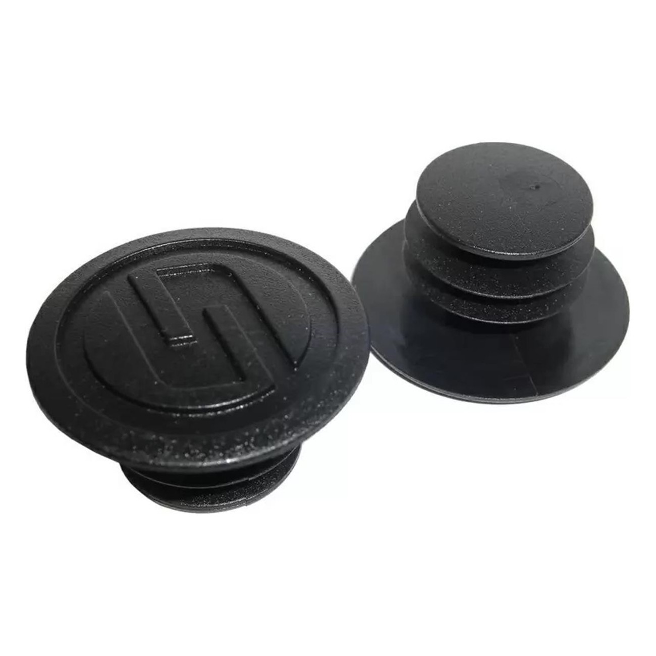 MTB SRAM Handlebar End Caps - 2 Pieces, Black, Compatible with Flat and Riser Bars - 1