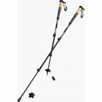 Silva Carbon Fiber Trekking Poles - Lightweight & Adjustable up to 140 cm - 1