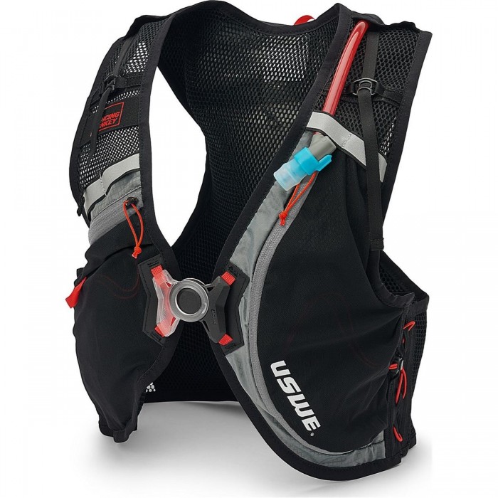 Chaleco Hidratante USWE Vest Rush 8 XL - 8 Litros, Negro para MTB y Gravel - 1