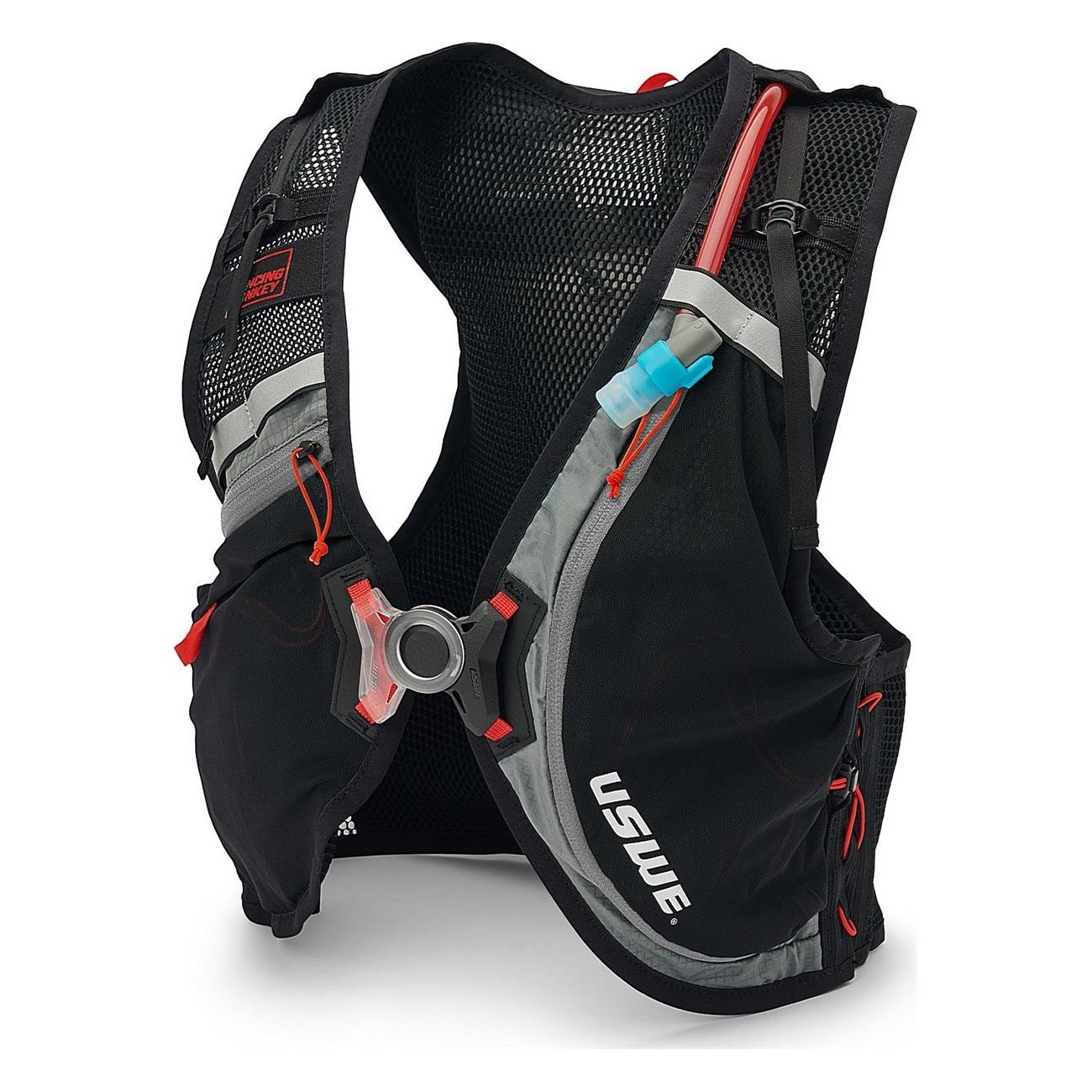 USWE Vest Rush 8 Hydration Weste XL - 8 Liter, Schwarz für MTB und Gravel - 1