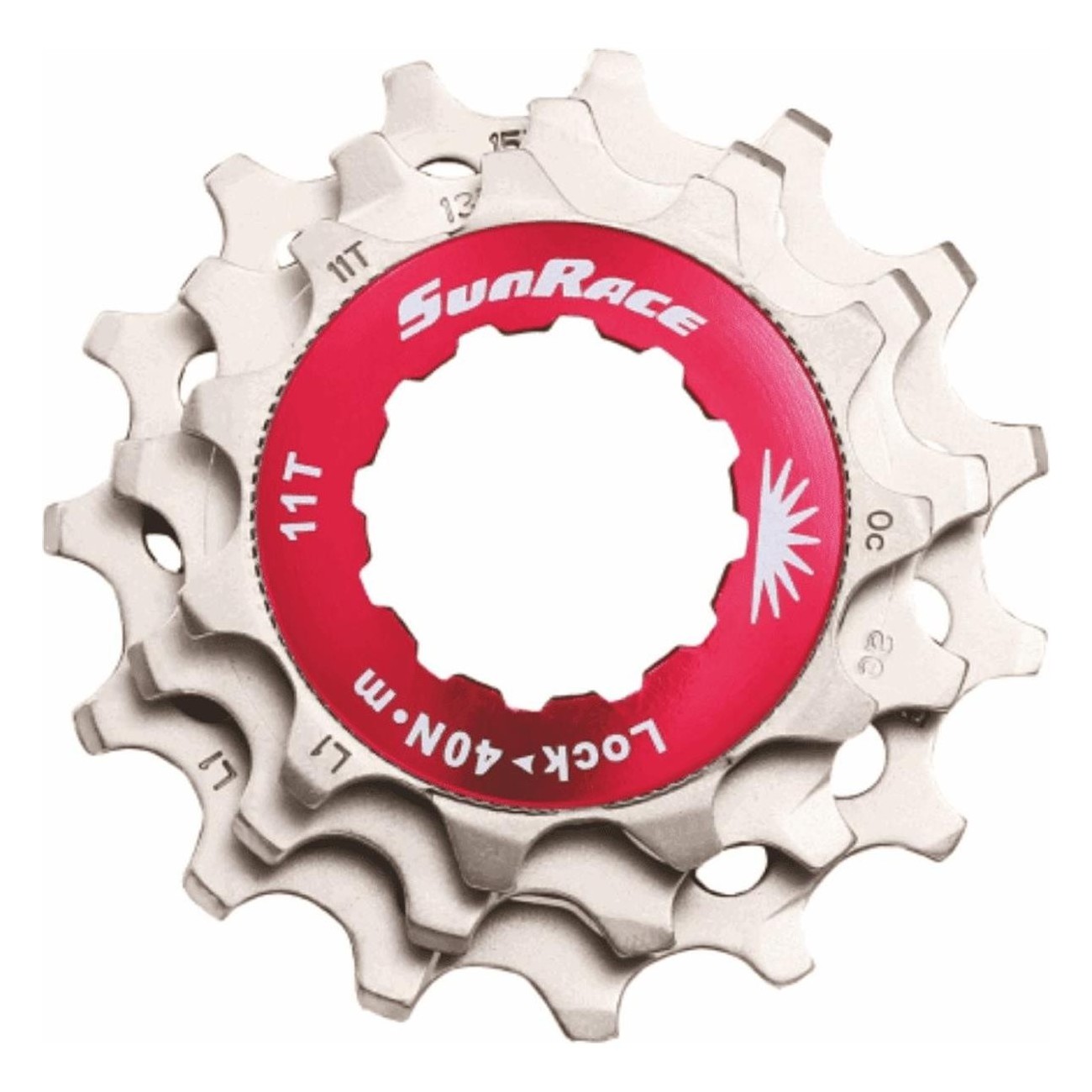 10-Speed MTB Cassette Kit Silver Compatible with Shimano/Sram - 11-13-15 - 1