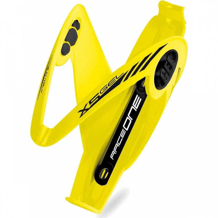 X5 Polycarbonate Bottle Cage Yellow/Black 35g - RaceOne, Lightweight & Durable - 1