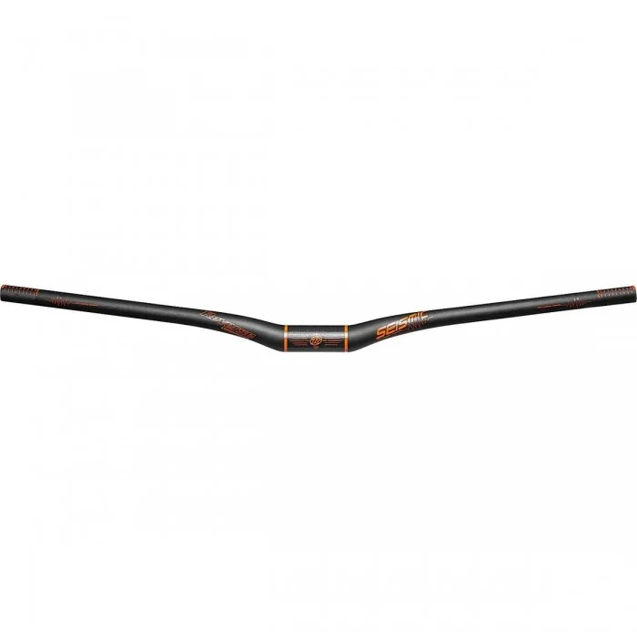 Carbonlenker Reverse Seismic 810mm Ø35mm/25mm Schwarz-Matt-Orange für MTB und Downhill - 1