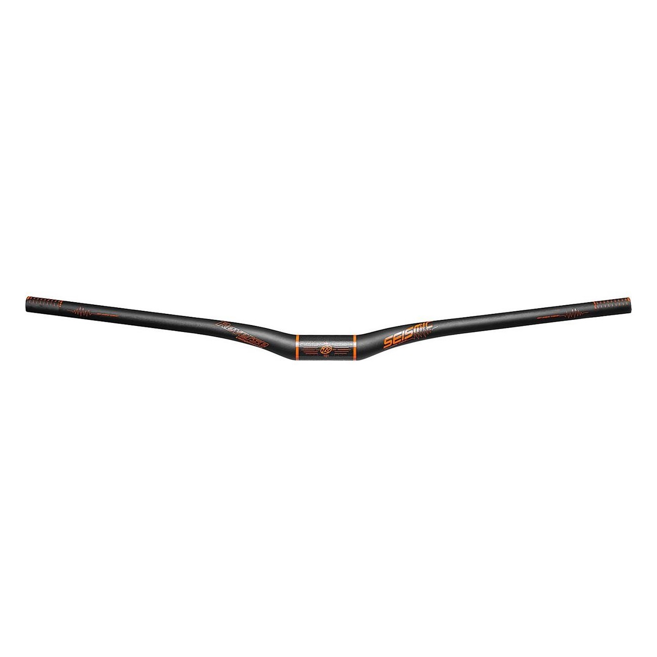 Manubrio in Carbonio Reverse Seismic 810mm Ø35mm/25mm Nero Opaco-Arancio per MTB e Downhill - 1 - Manubri - 4717480169351