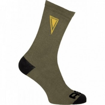 Calcetines Transpirables Altura Media Verde Militar 19cm L-XL AGU - 1