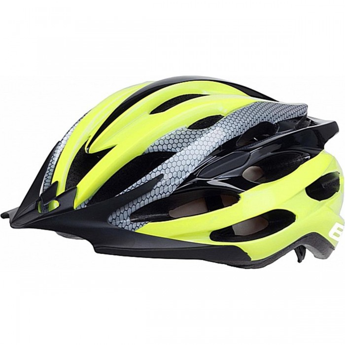 Casco Ciclismo In-Mold Lime/Nero/Grigio Taglia L (58-62 cm) Certificato EN1078 con Ventilazione Ottimale - 1 - Caschi - 80533299