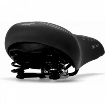 Black Citybike Saddle for Men with Springs 270x183 mm in Durable SKAI - 2