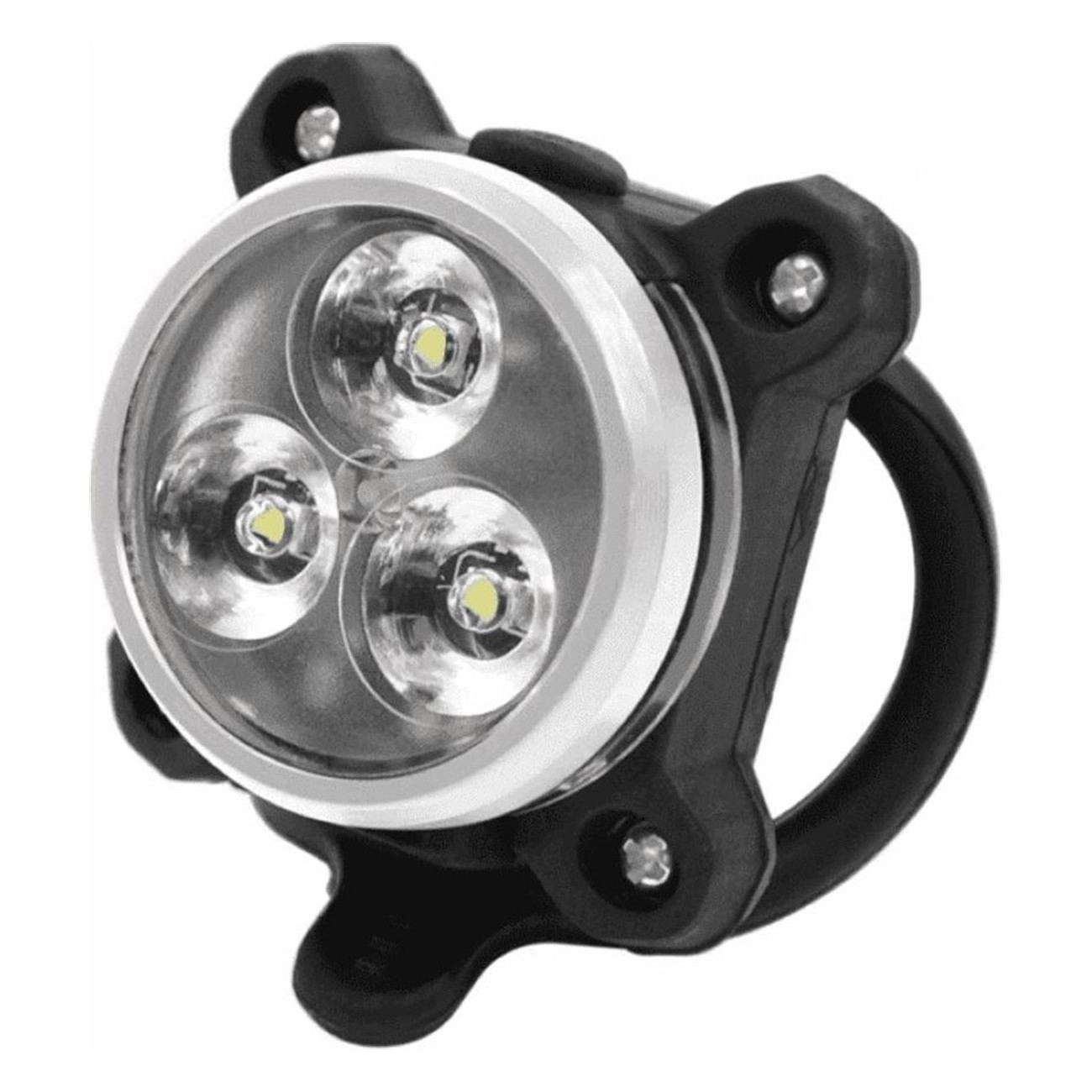 USB Rechargeable Front Light with 3 LEDs, 8 Functions and IPX4 Resistance - 1