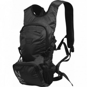 Black Hydration Backpack 6L with 2L Bladder, Multiple Pockets & Smart Valve - 1