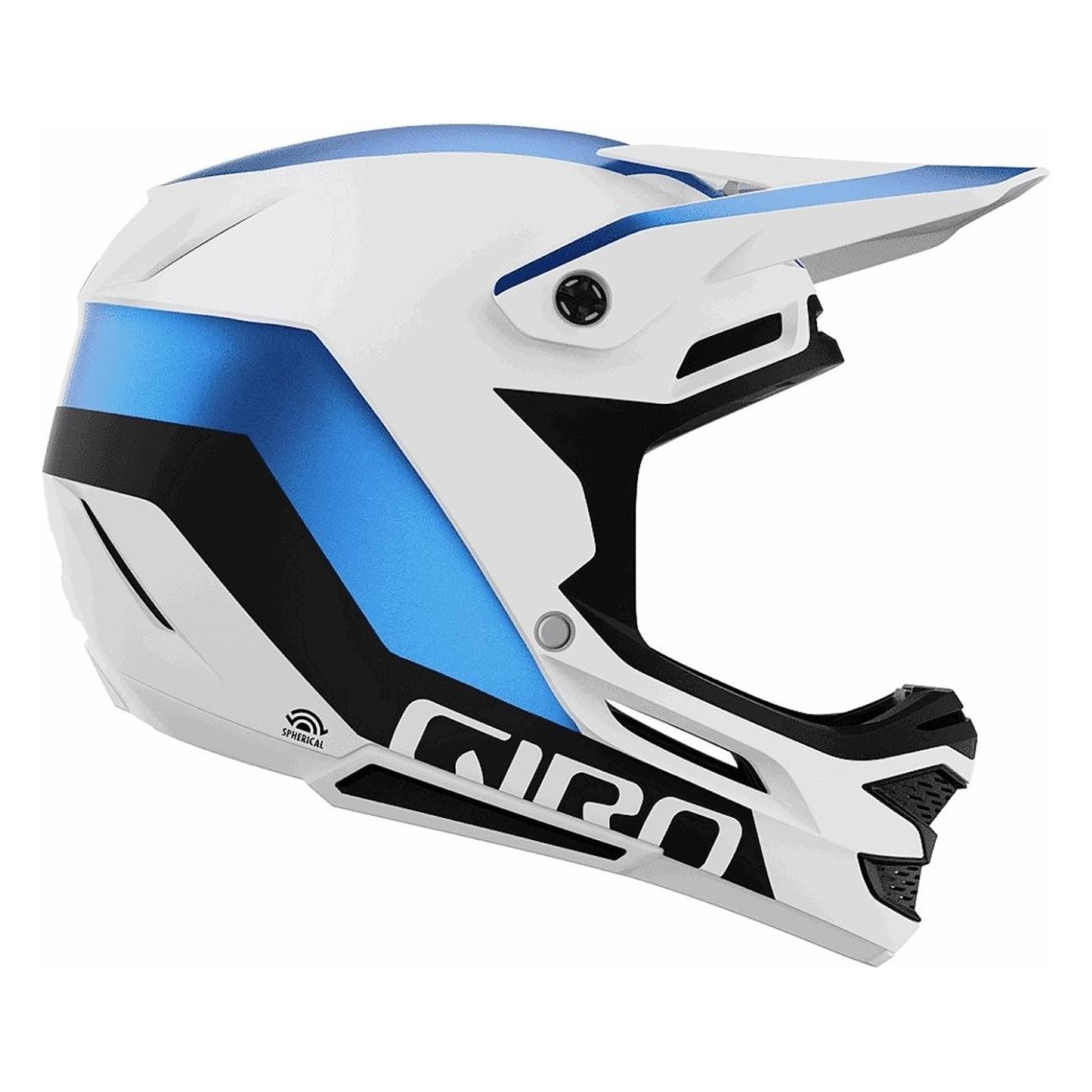 Casco Giro Insurgent Spherical Bianco/Blu - Taglia 55-59 cm, Protezione e Comfort per Rider Esigenti - 4 - Caschi - 019617800936