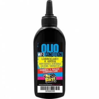 Olio Lubrificante Dr.bike 125ml per Condizioni Umide - Ideale per Biciclette - 1 - Lubrificanti e olio - 8005586230713