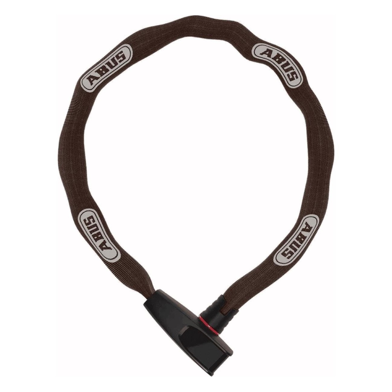 Chaîne de verrou en acier cémenté 6mm x 850mm, couleur marron - Protection vélo et moto - 1