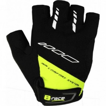 Summer Short Bump Gel Gloves Black/Lime Size M with Ventilation and Padding - 1