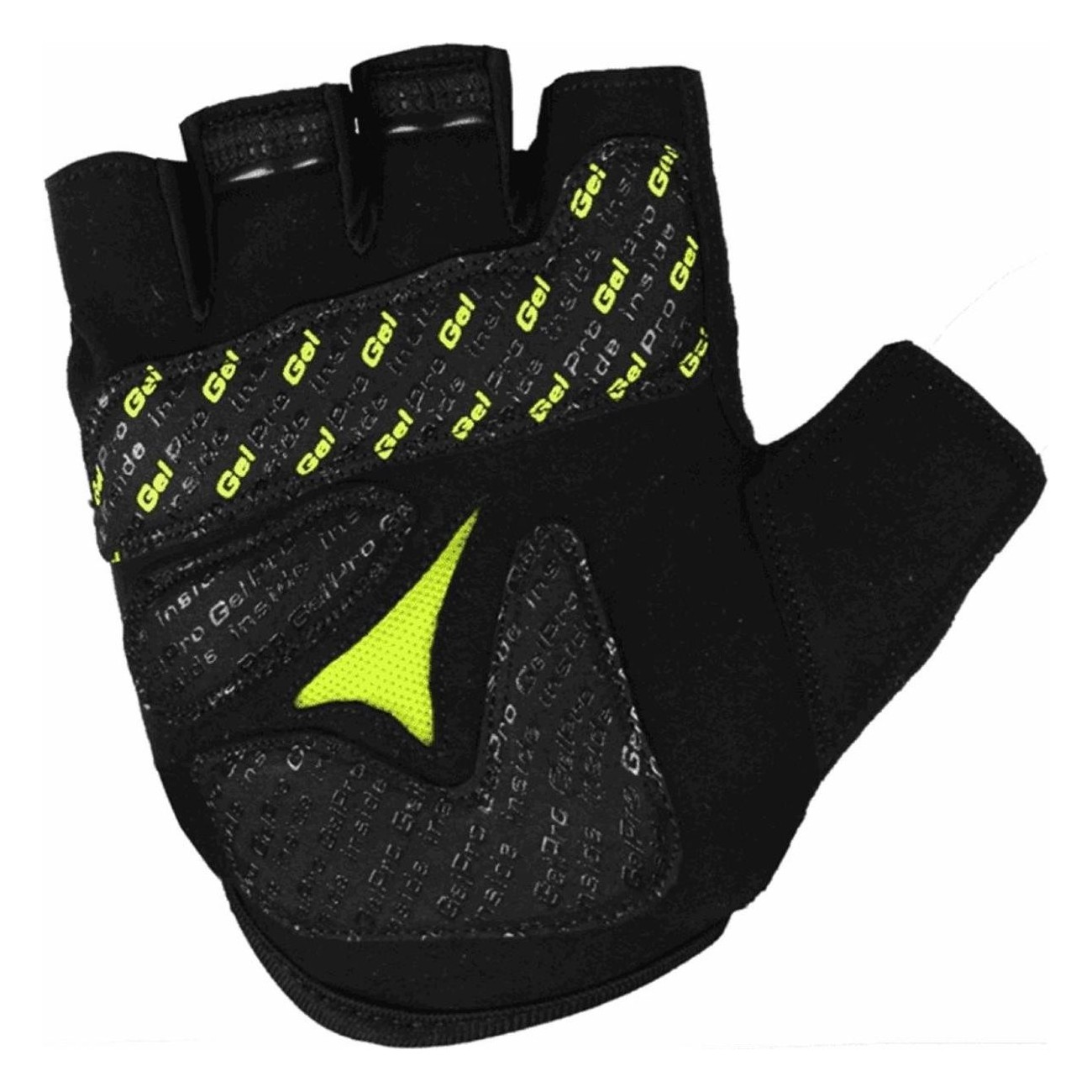 Summer Short Bump Gel Gloves Black/Lime Size M with Ventilation and Padding - 2