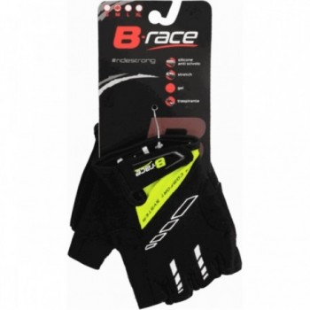 Summer Short Bump Gel Gloves Black/Lime Size M with Ventilation and Padding - 3