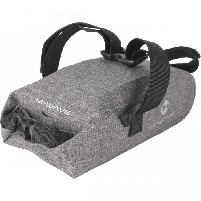 Waterproof Suburban Gray Reflective Saddle Bag with Velcro Attachment - 1