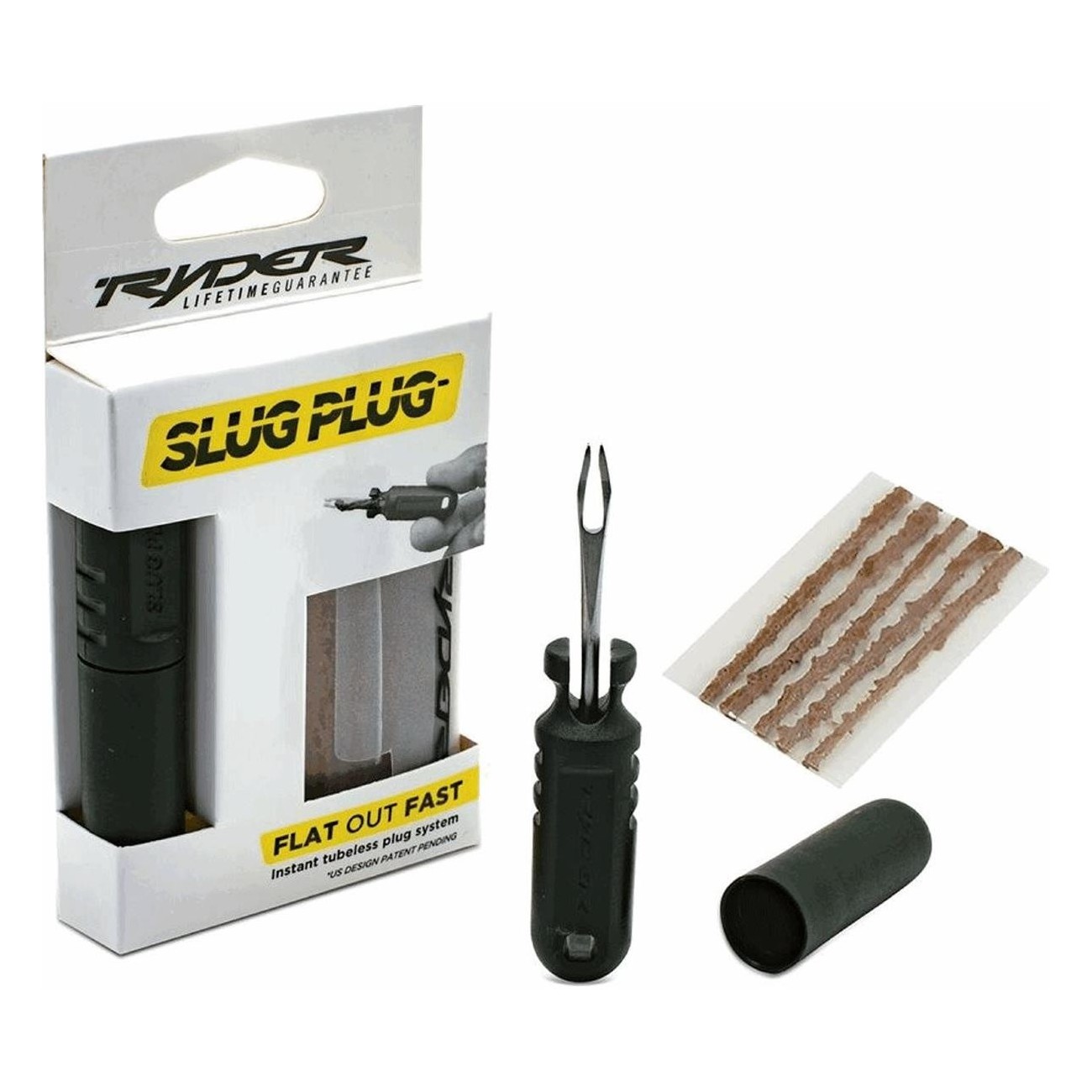 SLUG PLUG Tubeless Repair Kit with 1.5mm/3.5mm Strips and MVT EK Tool - 1