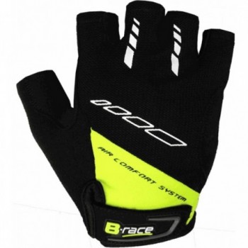 Summer Short Gloves XL Black/Lime with Shock Absorbing Gel and Ventilation - 1