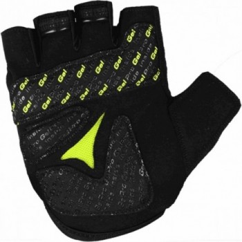 Summer Short Gloves XL Black/Lime with Shock Absorbing Gel and Ventilation - 2