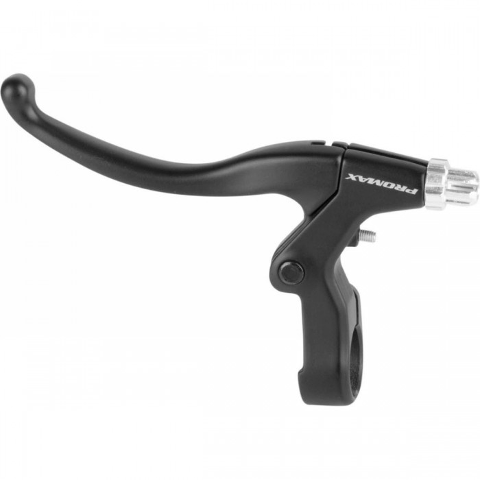 Promax 4-Finger Right Brake Lever in Matte Black Aluminum for V and Cantilever - 1