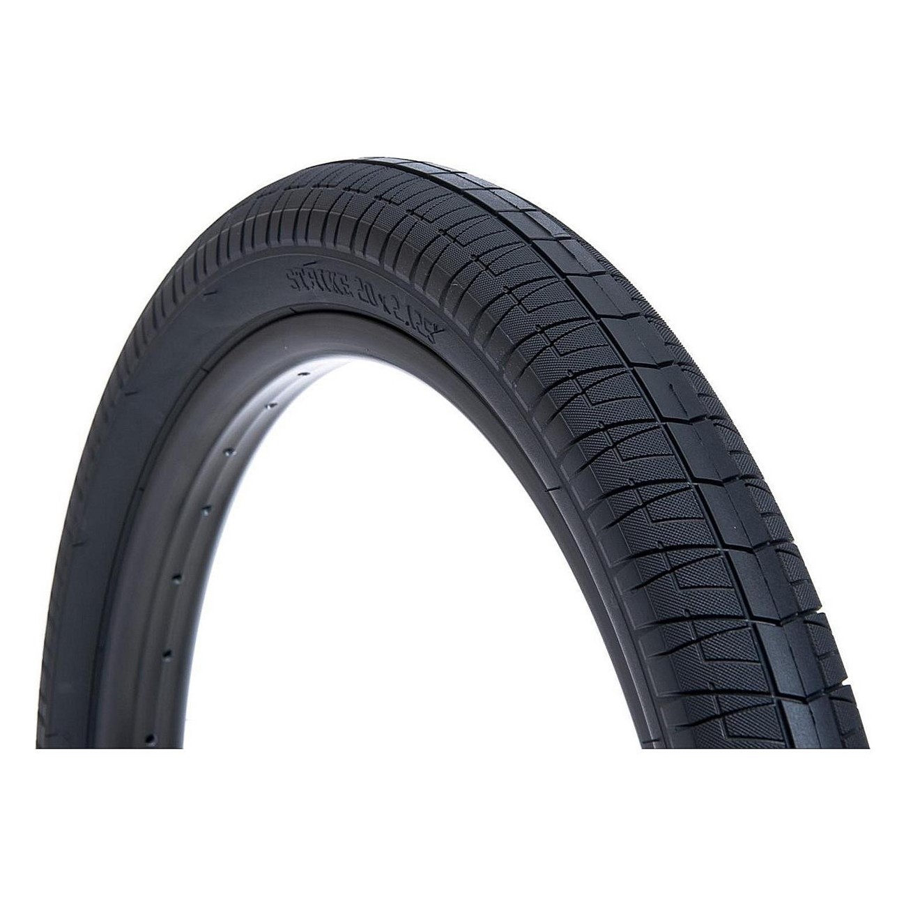 Salt Tire Strike BMX Tire 20 x 2.20 Black with Print, High Traction and Durability - 1