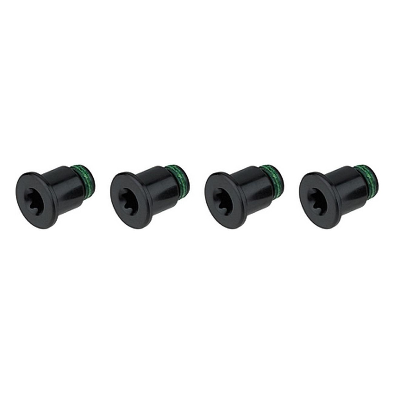 Black Aluminum Screw Kit M8x4.75x8.75 for BCD94/107mm (4 Pieces) - 1