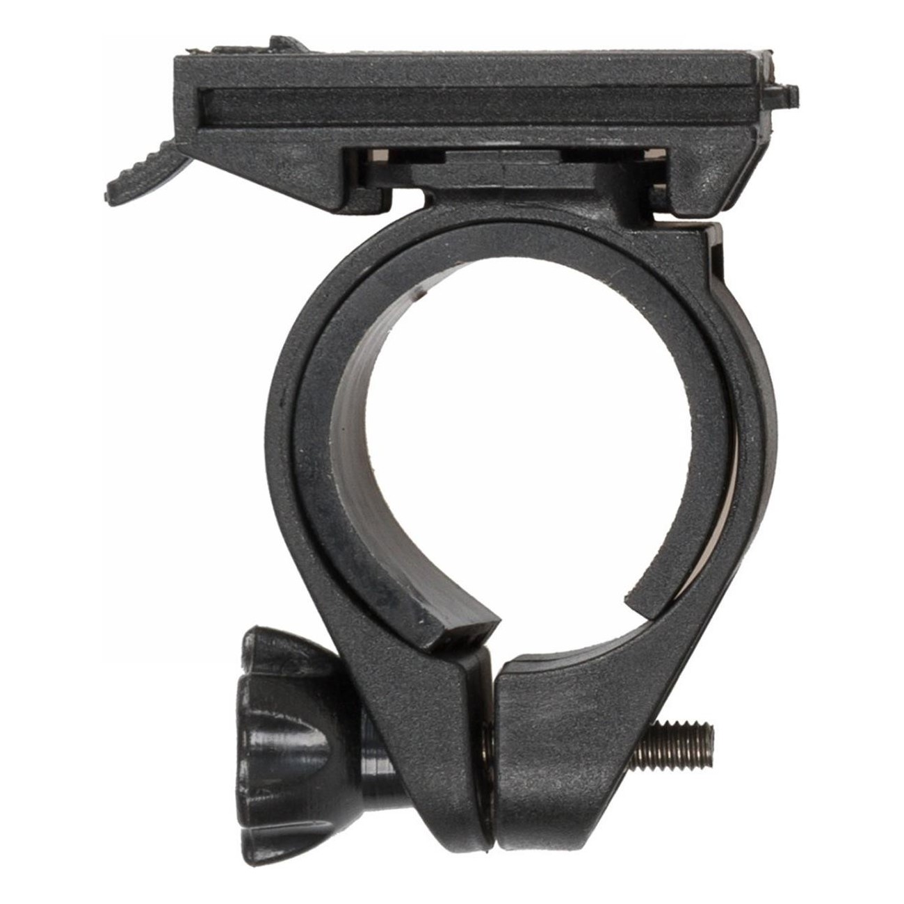 Schwarze Clip-Halterung für Batterieleuchte 220447, Durchmesser 22,2-31,8 mm - 1