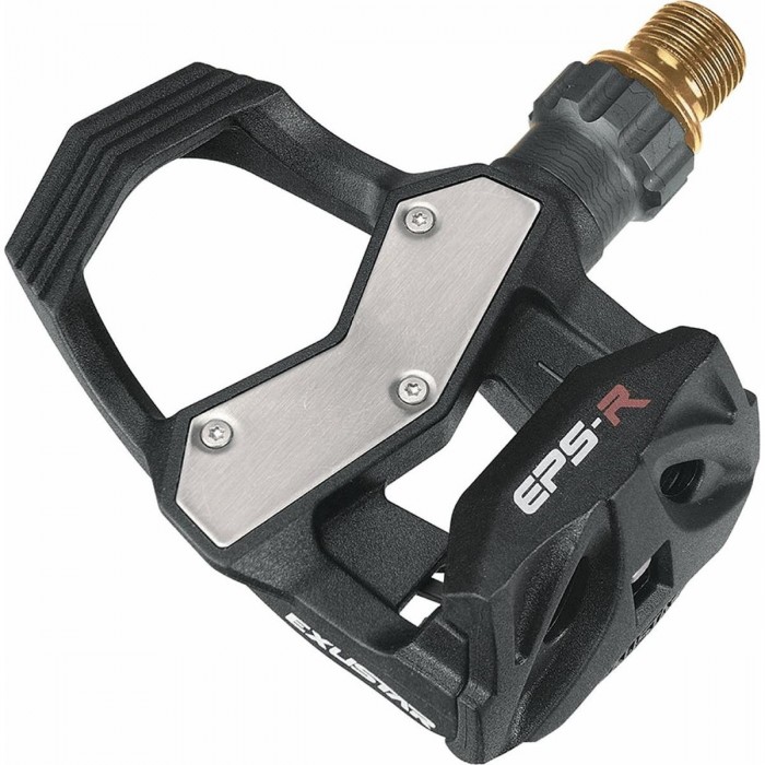 Pedal E-PR4 Corsa 85x88mm Negro con Eje de Titanio KEO, 240g - Exustar - 1