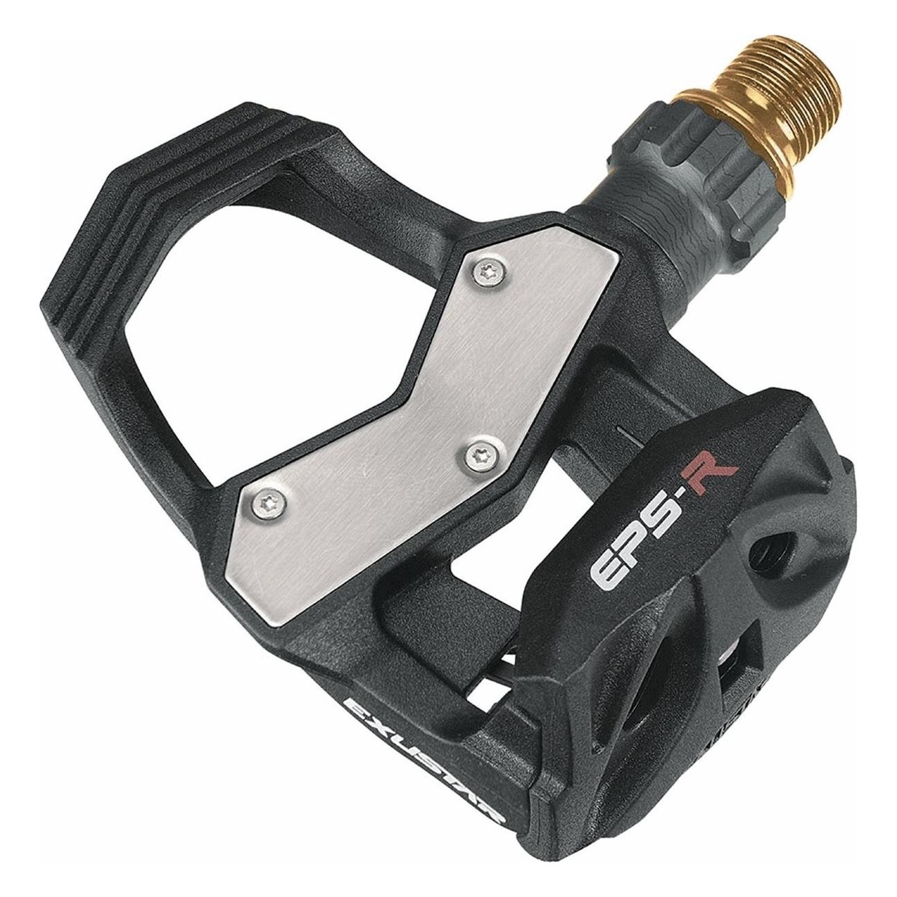 Pedal E-PR4 Corsa 85x88mm Negro con Eje de Titanio KEO, 240g - Exustar - 1