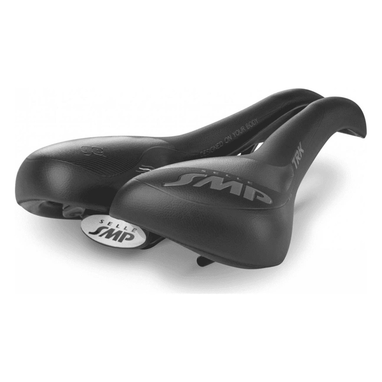 Selle TRK Medium Gel Noir pour Citybike et Vélo de Touring - Confort Élevé 2019 - 1