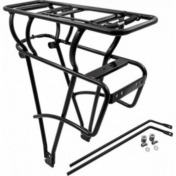 Black Aluminum Bosch Bike Rack with Battery Holder for 26/28 Inch Bikes, 25kg Capacity - 1