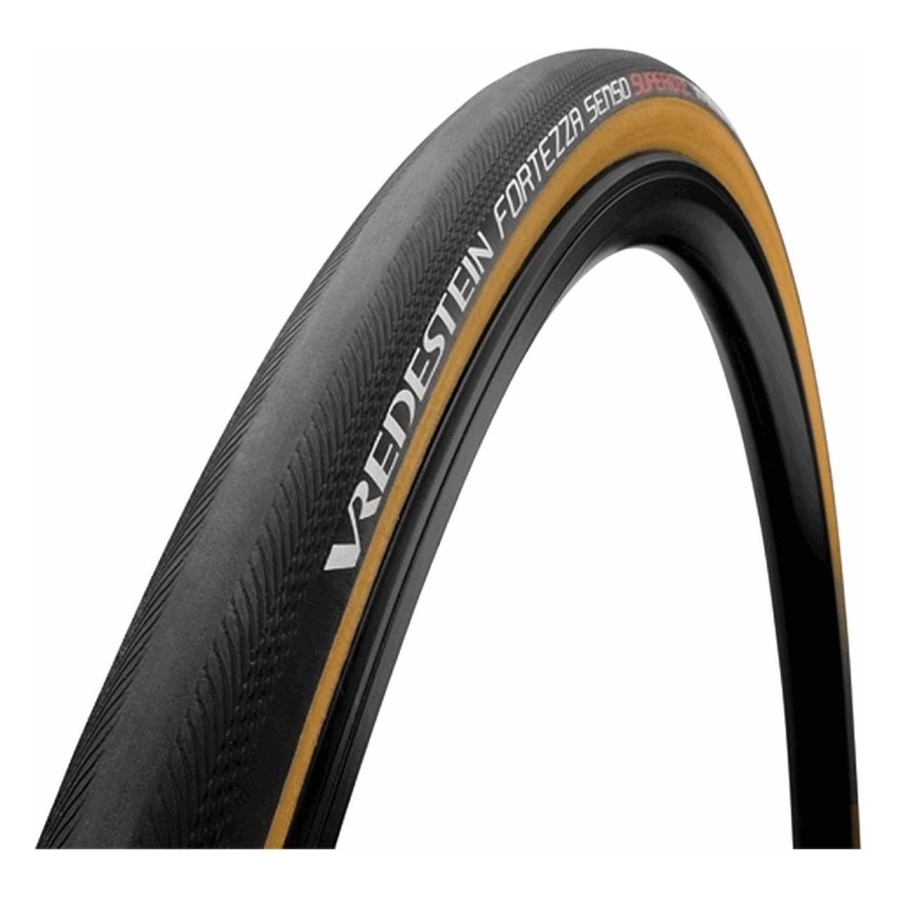 Vredestein Fortezza Senso Tire 700x28 Black/Tan - 320 TPI, 280g, Superior Performance - 1