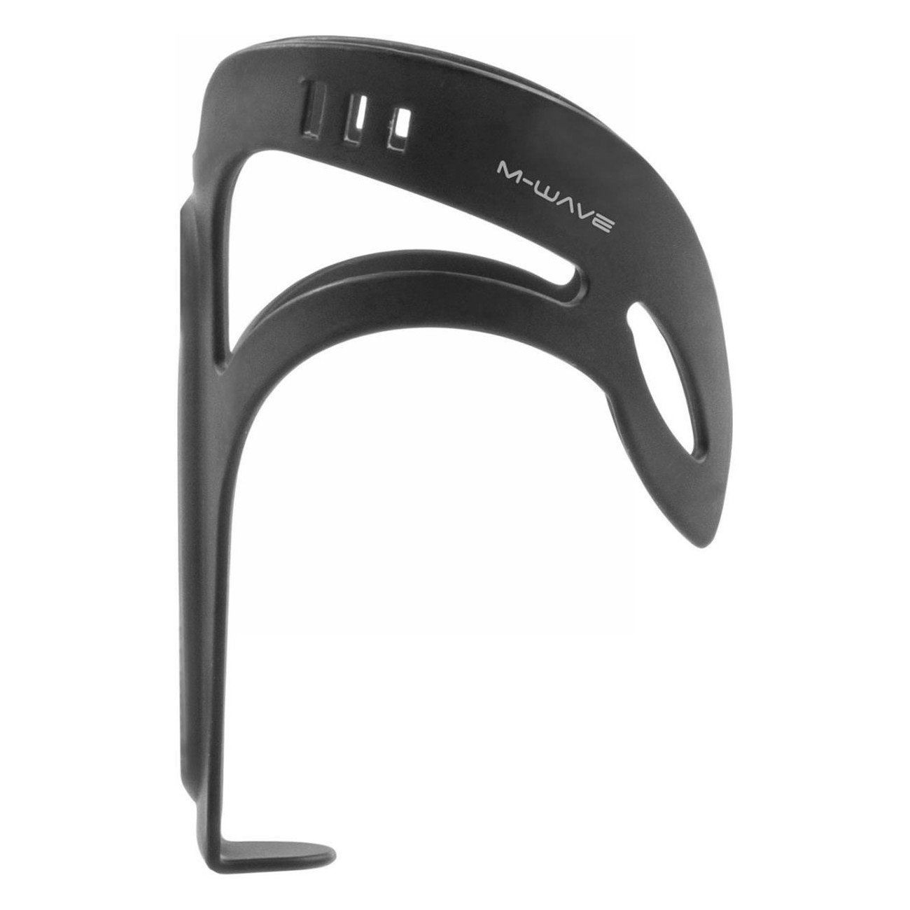 M-WAVE Matte Black Aluminum Bottle Cage - 47g - 3