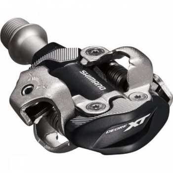 Pédale Shimano PD-M8100 XT SPD Noir avec cales SM-SH51, 342g, Aluminium - 1