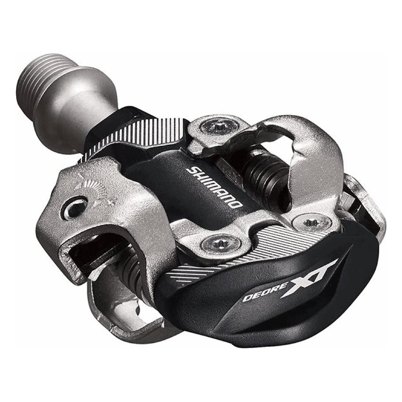 Pédale Shimano PD-M8100 XT SPD Noir avec cales SM-SH51, 342g, Aluminium - 1