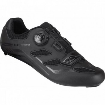 Exustar E-SR4103 Rennradschuhe, Größe 40, Farbe Schwarz - 1