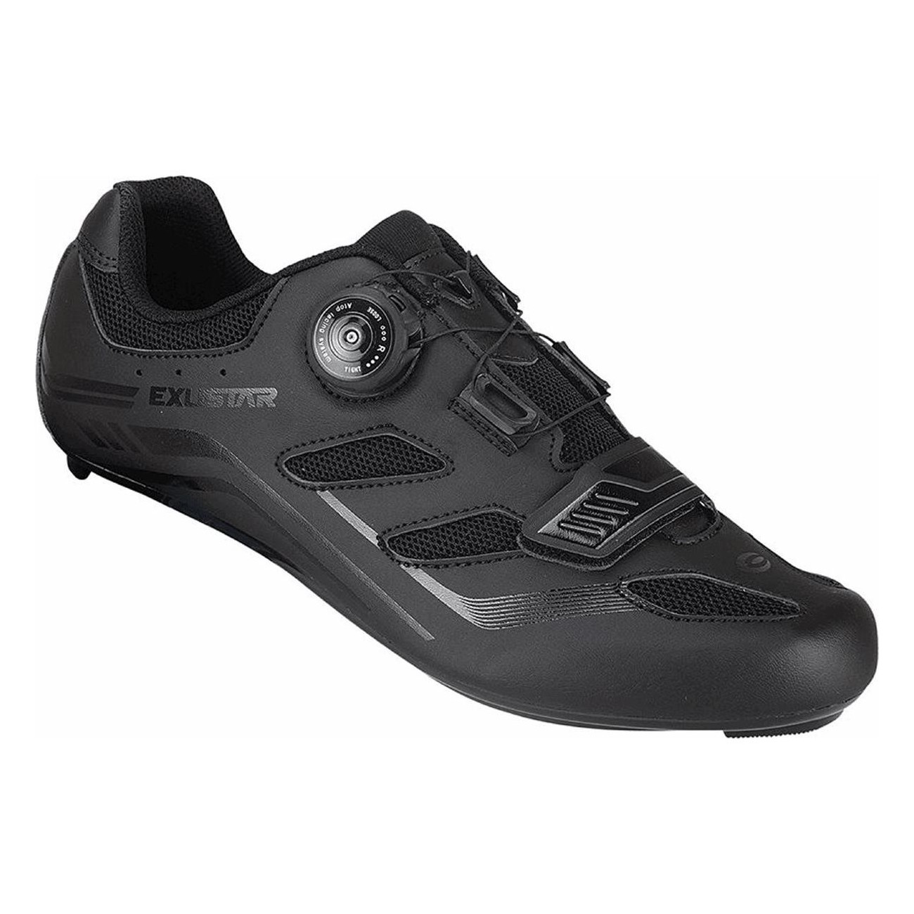 Exustar E-SR4103 Road Cycling Shoes, Size 40, Black - 1