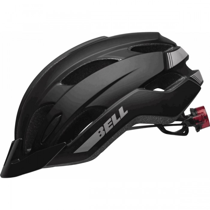 Trace LED Black Matte Helmet 2022 with Integrated Light, Size 54-61 cm - 1