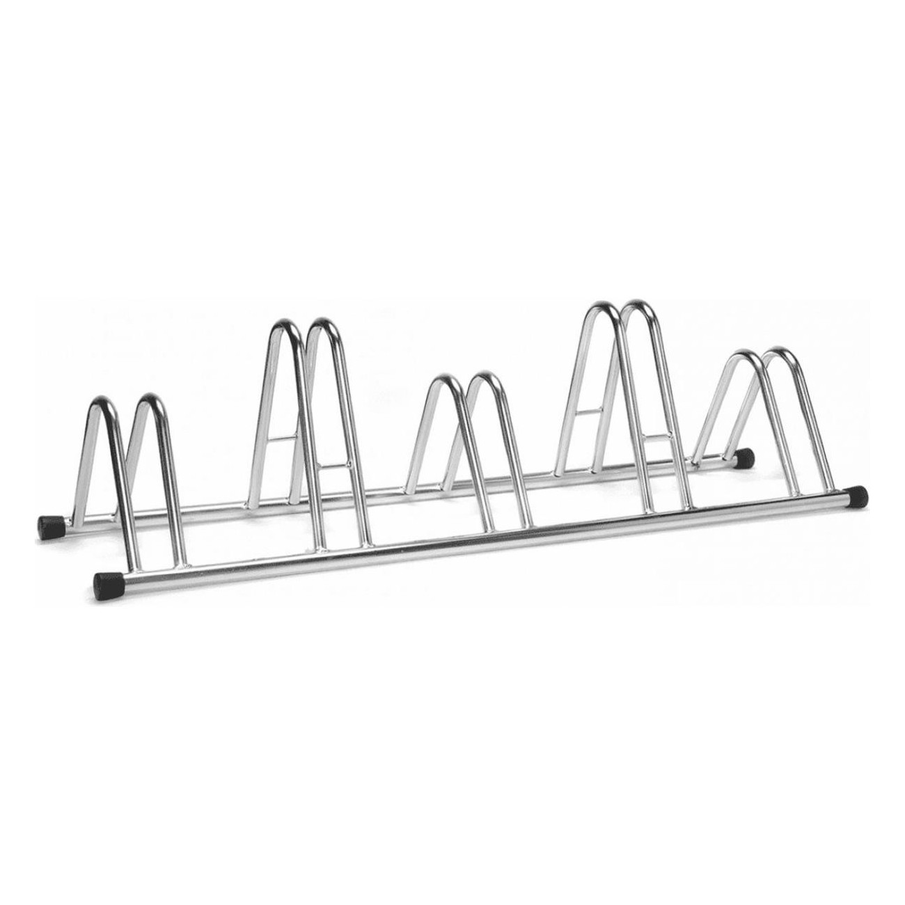 5-Place Bike Rack in Galvanized Steel - Stable and Durable - 1