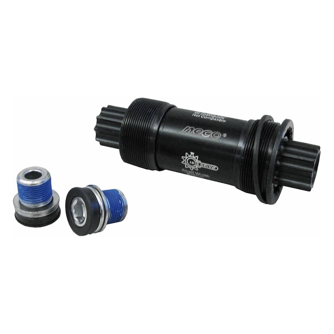 ISIS Bottom Bracket 113mm Black with BSA English Thread - MVTEK - 1