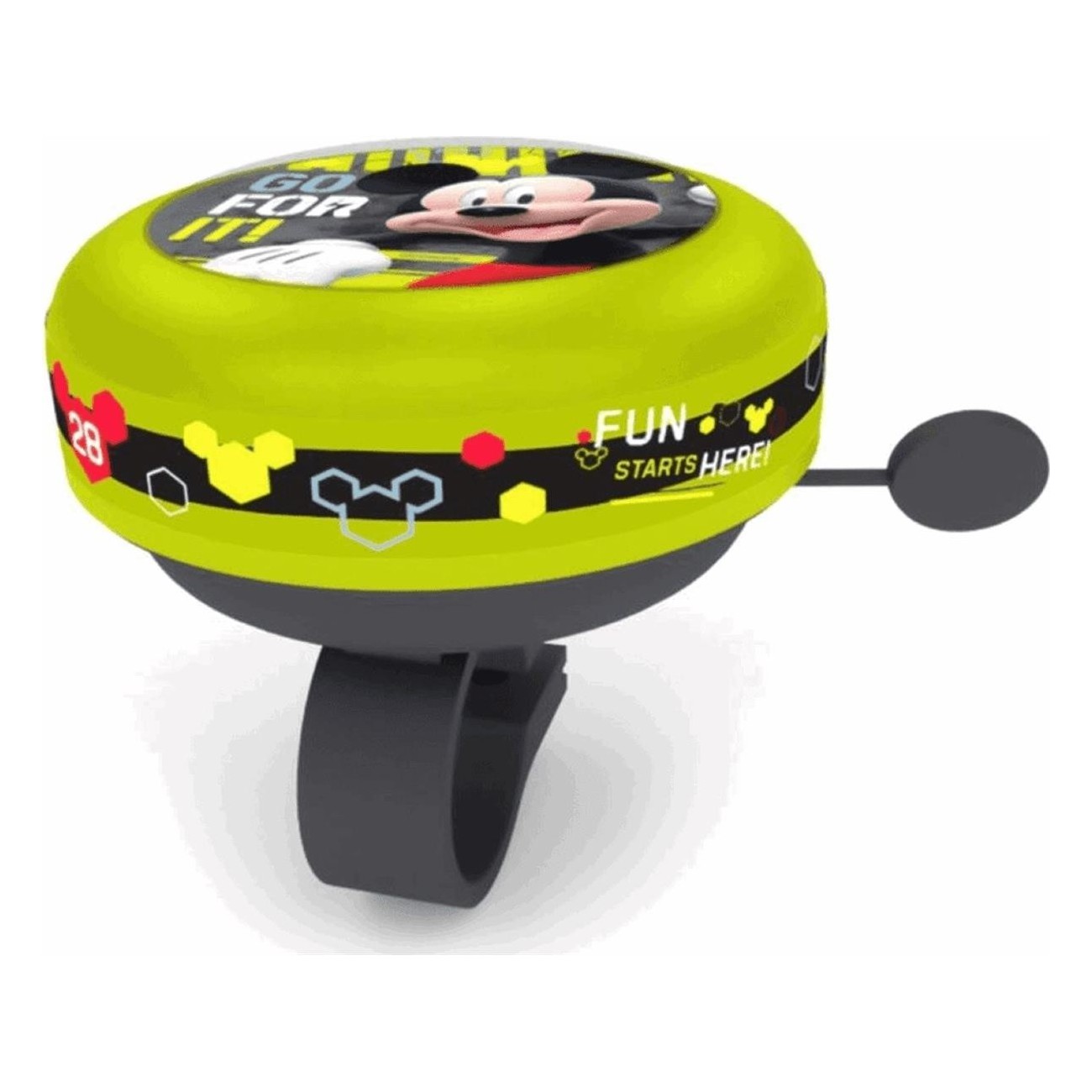 Campanello Bici Bambino Mickey Mouse in Acciaio 55mm - Confezione da 10 Pezzi - 2 - Campanelli - 5902308591653